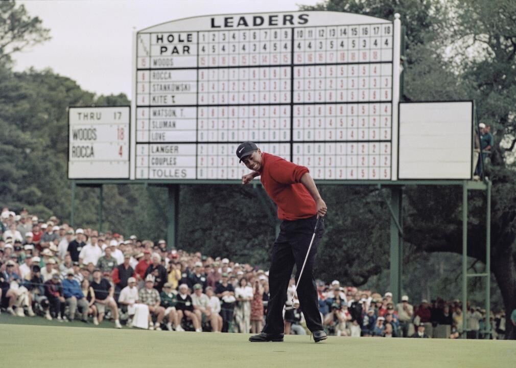1997: Tiger Woods wins Masters
